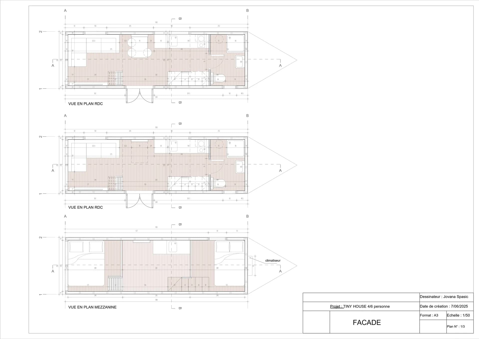 Plans d’aménagement d’une tiny house sur remorque