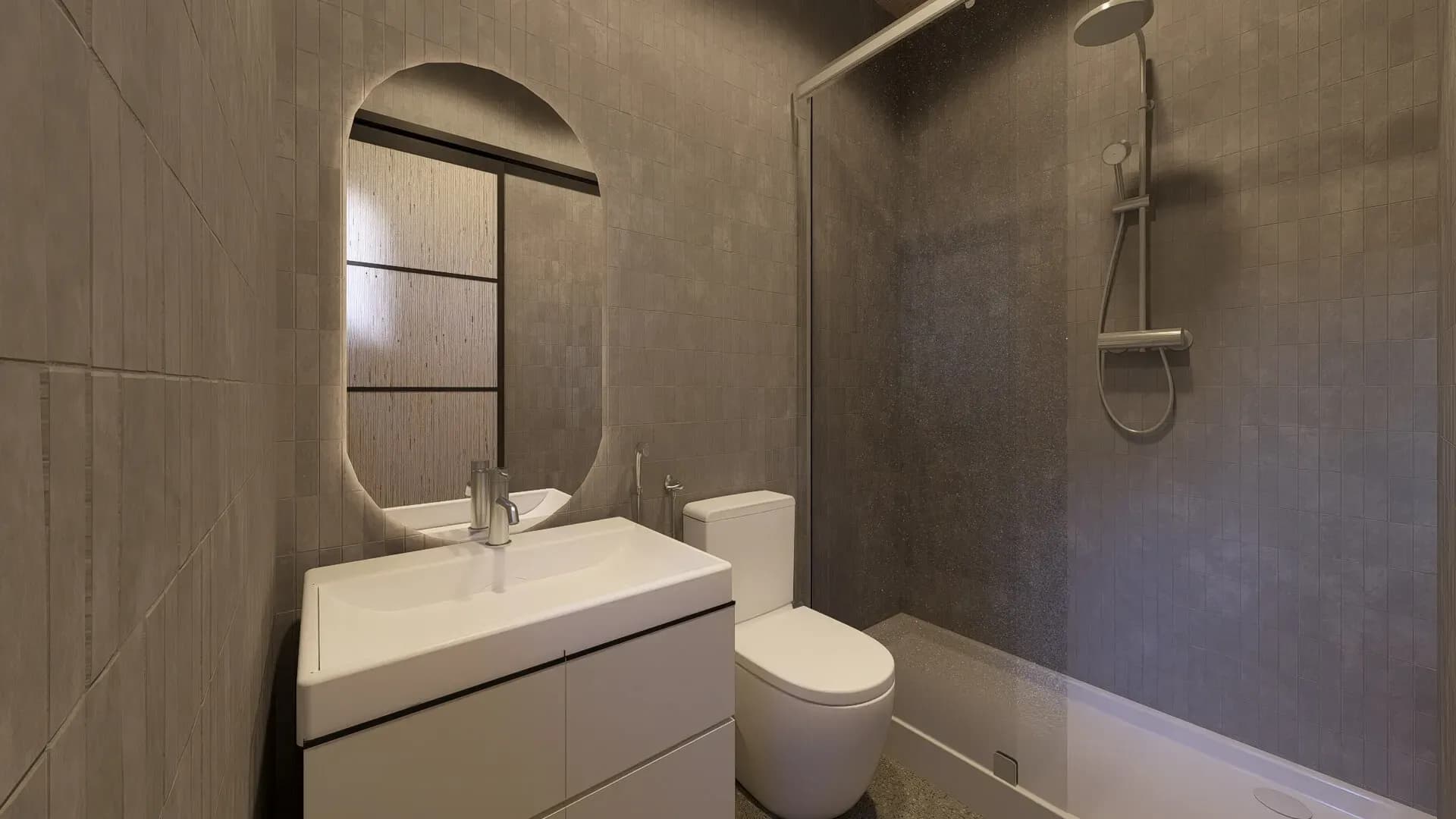 Rendu 3D : salle d’eau du studio de jardin
