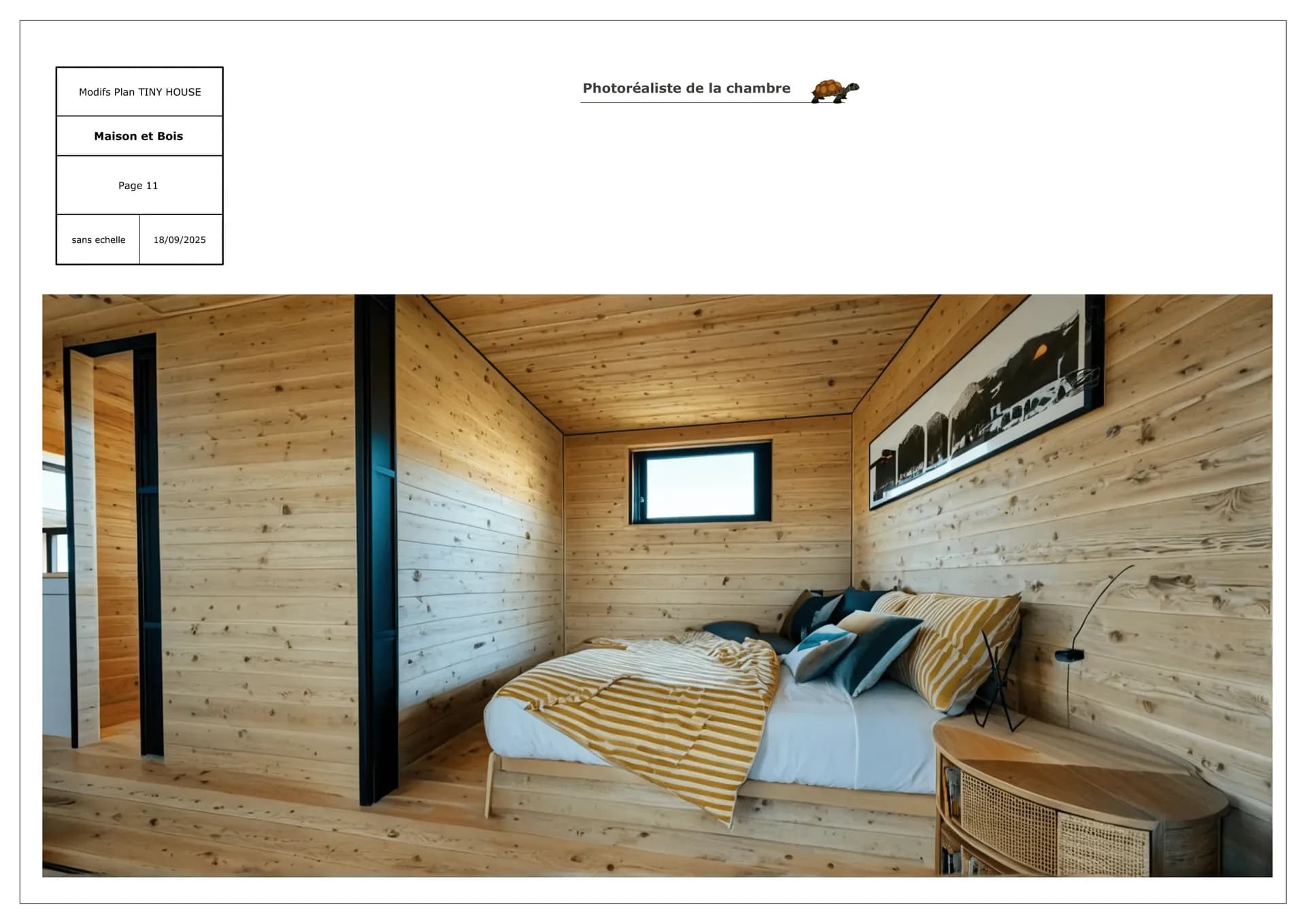 Rendu 3D : chambre de la Terrawood