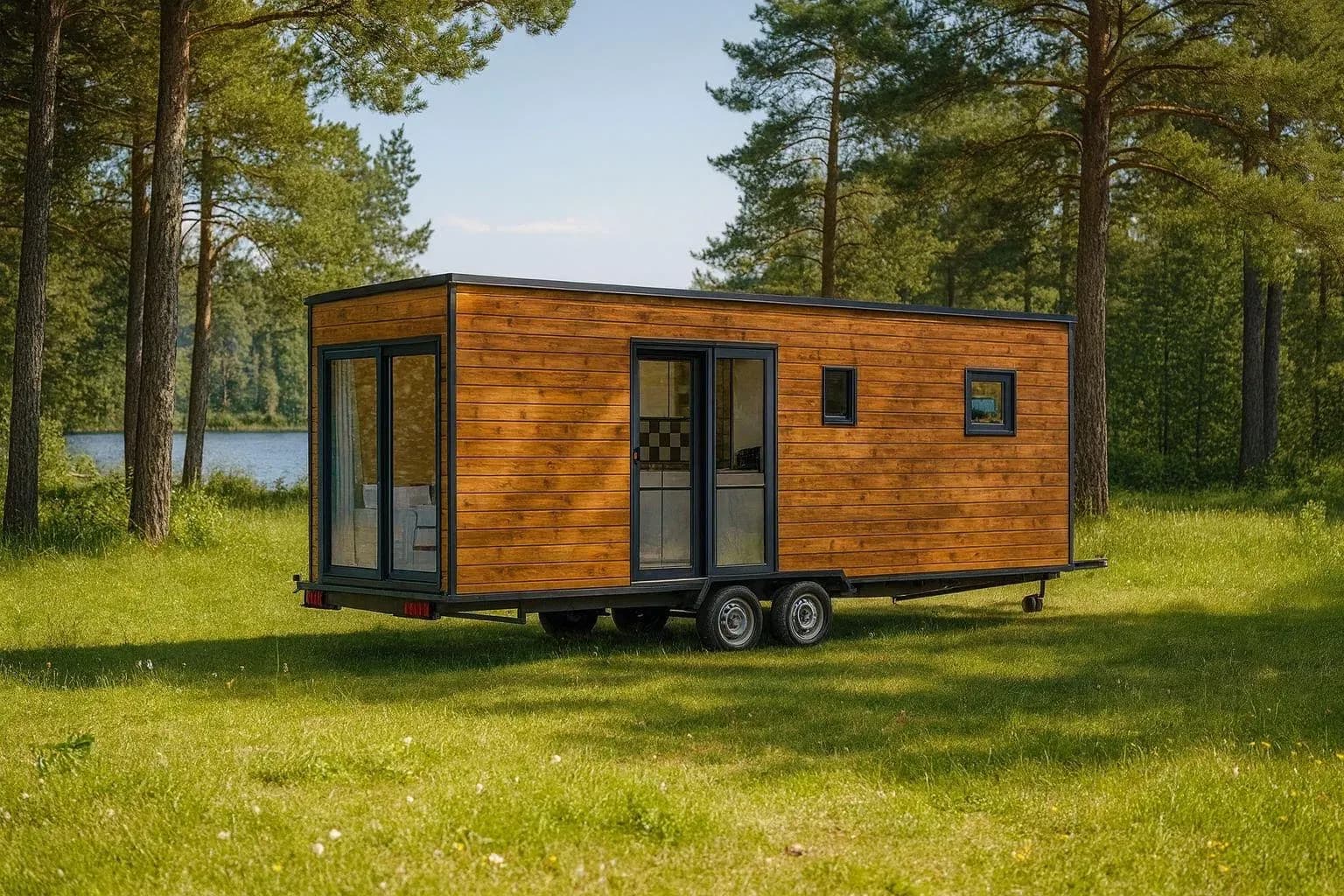 Rendu 3D : Terrawood, tiny house de 20 m² en bois