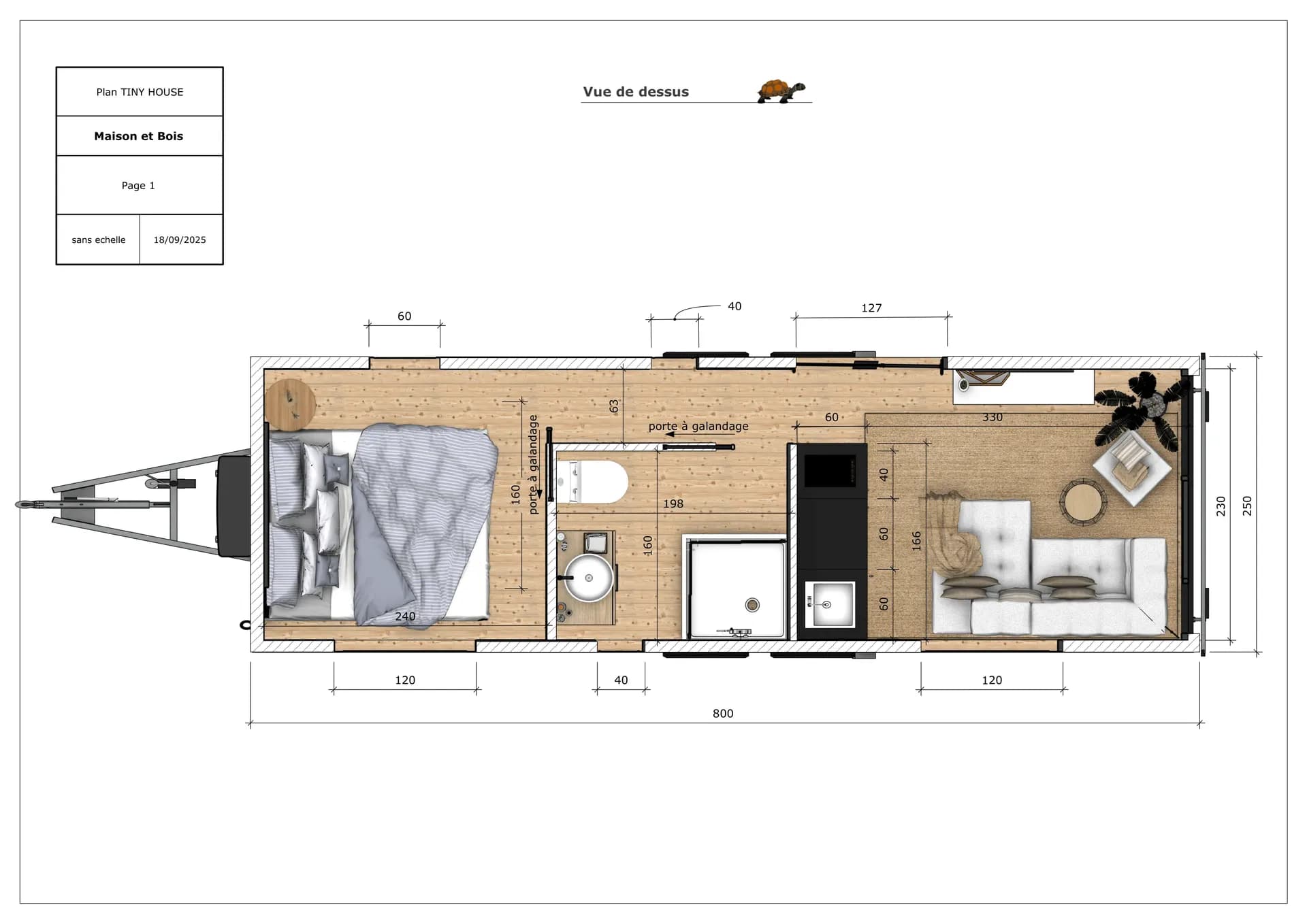 Plan des aménagements de la Terrawood