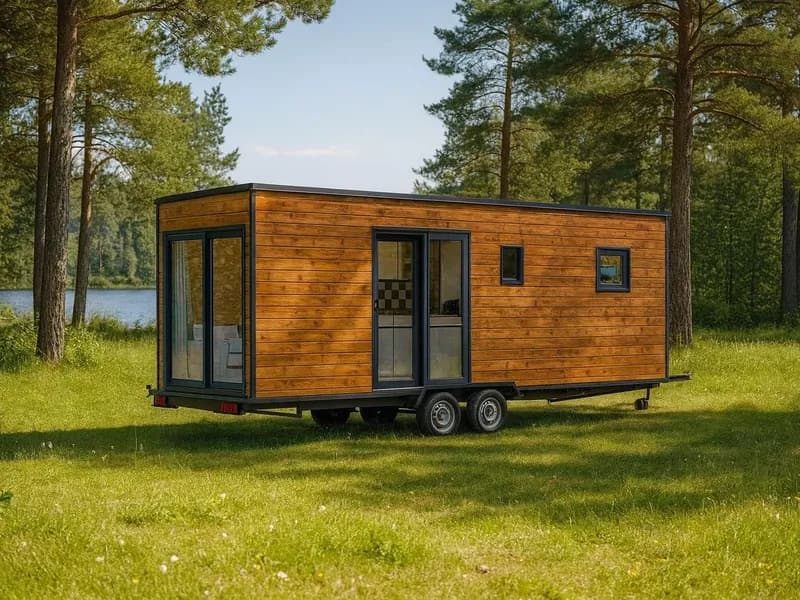 Rendu 3D : Terrawood, tiny house de 20 m² en bois